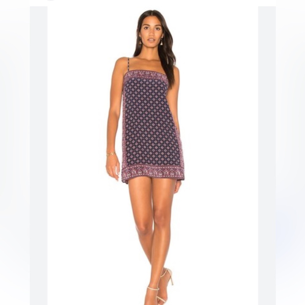 Joie Adryel Silk Handkerchief Paisley Print Slip Mini Dress XS